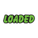 Green & Black Die Cut Slogan Stickers