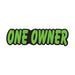 Green & Black Die Cut Slogan Stickers