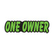 Green & Black Die Cut Slogan Stickers