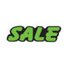 Green & Black Die Cut Slogan Stickers