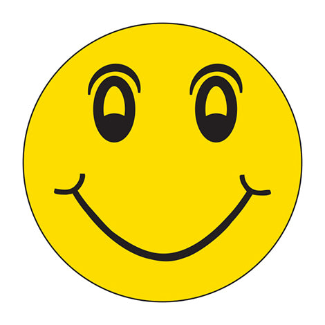 6" Happy Face Window Stickers