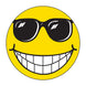 6" Happy Face Window Stickers