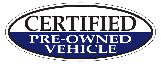 Pre-Owned Window Stickers