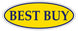 Window Sticker, Blue on Yellow OVAL