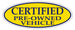 Window Sticker, Blue on Yellow OVAL