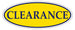 Window Sticker, Blue on Yellow OVAL