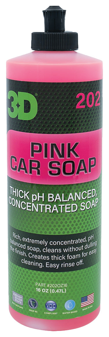 Pink Car Soap 16 oz. Bottle