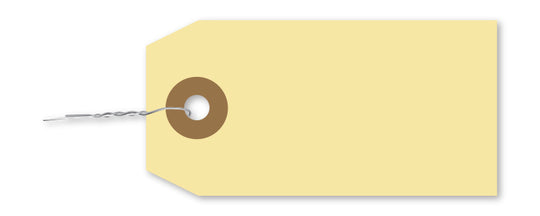 Manila Tags with Wire Inserted - TWW-2