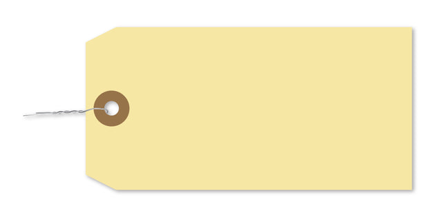 Manila Tags with Wire Inserted - TWW-6
