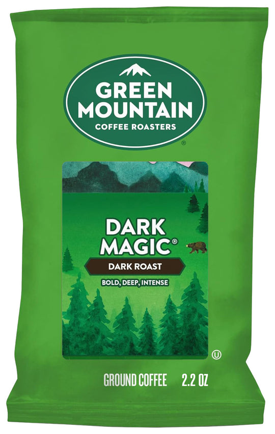 Green Mountain Dark Magic Ground Coffee - 2.2 oz - Qty. 50