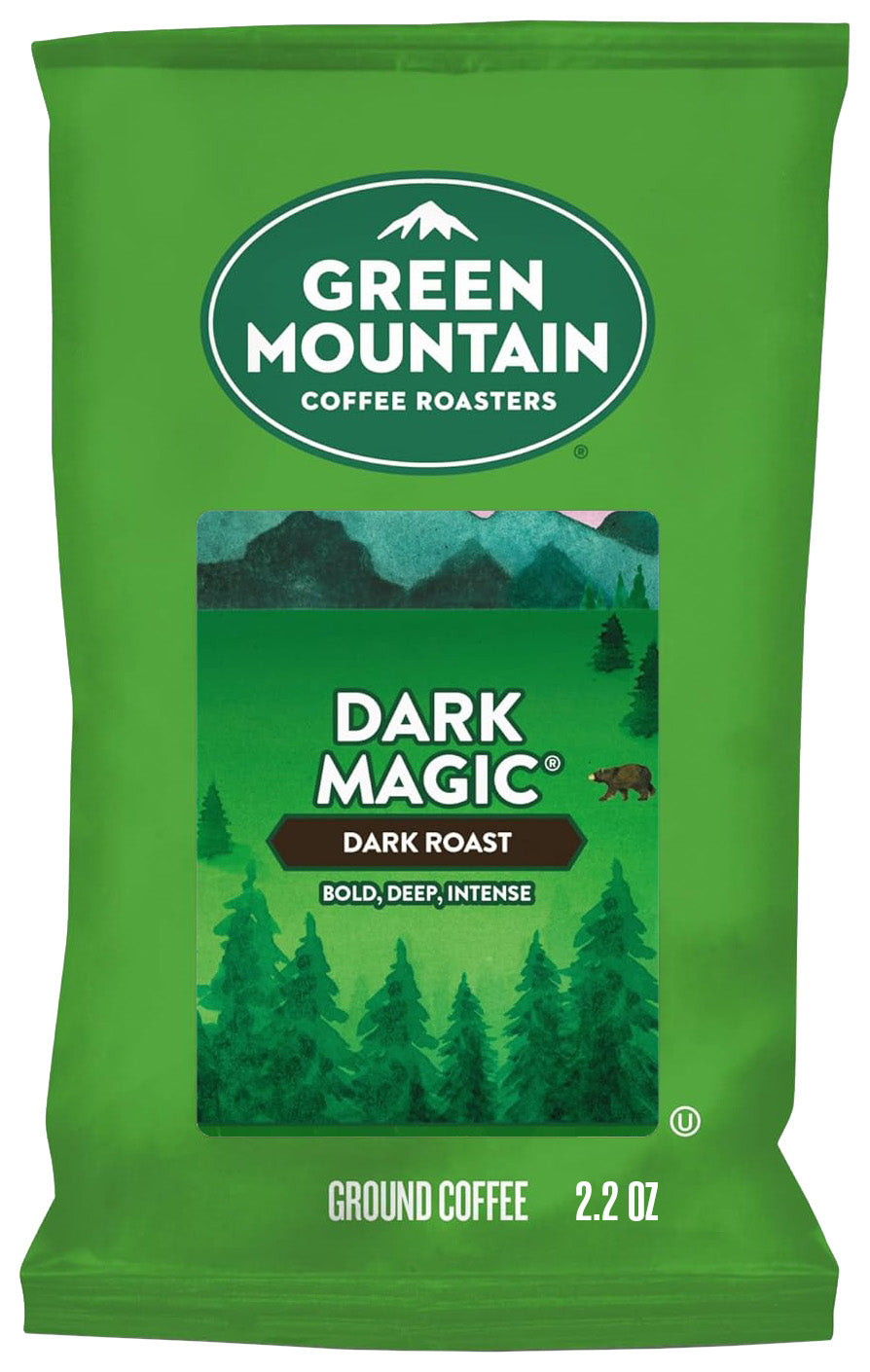 Green Mountain Dark Magic Ground Coffee - 2.2 oz - Qty. 50