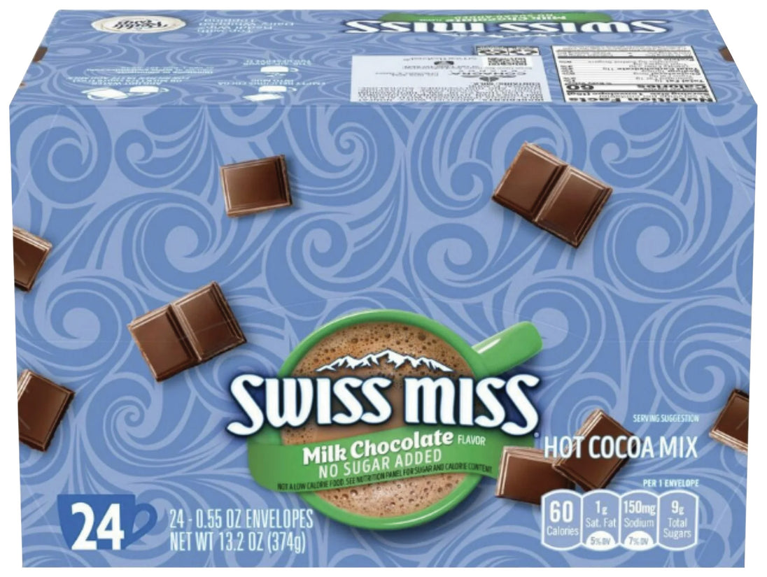Swiss Miss Cocoa No Sugar Added Mix - Qty. 24