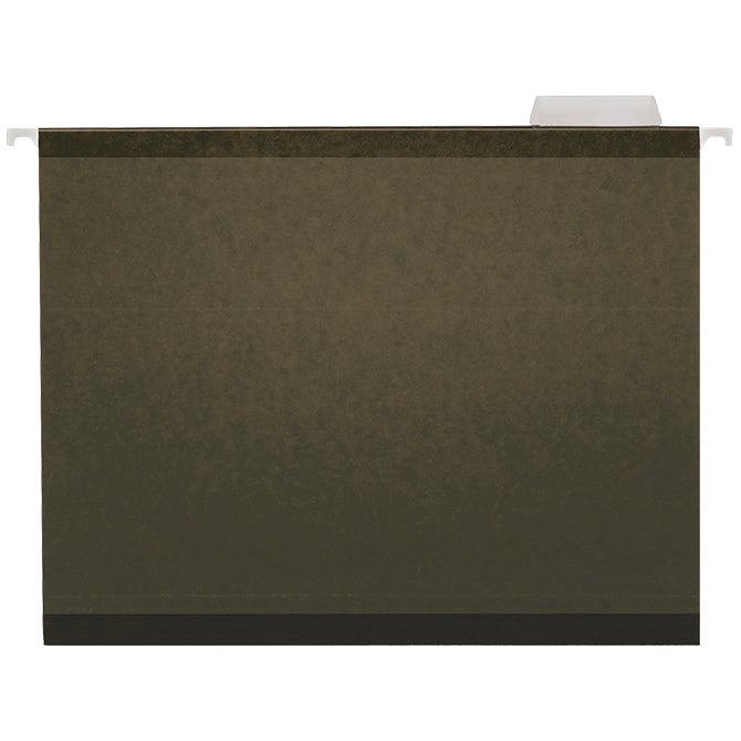 Hanging File Folder - Reinforced Letter Size - Green - Qty. 25