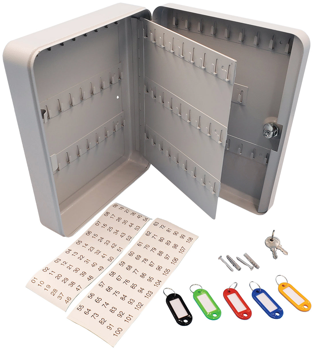 Key Control Cabinet - 105 Key Capacity - Qty. 1
