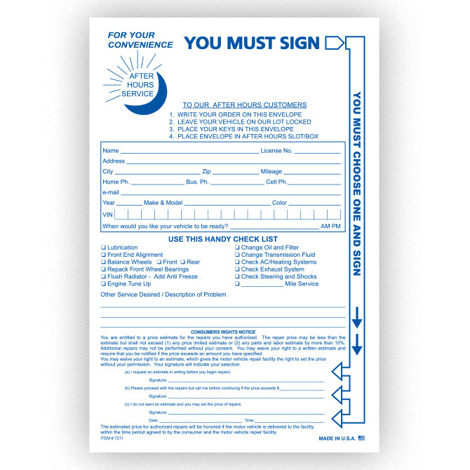 Night Drop Envelopes (Packs of 100)
