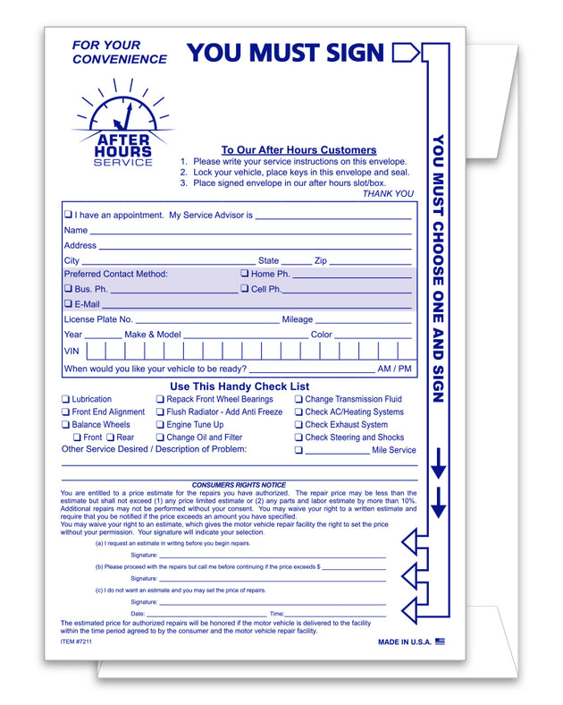 Night Drop Envelopes (Packs of 500)