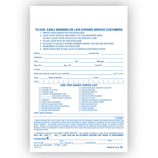 Night Drop Envelopes (Packs of 100)