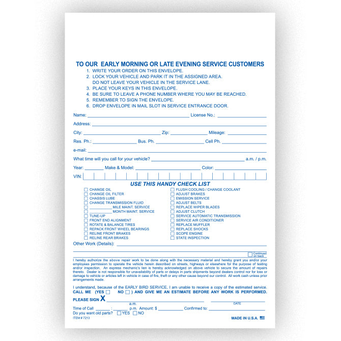 Night Drop Envelopes (Packs of 100)