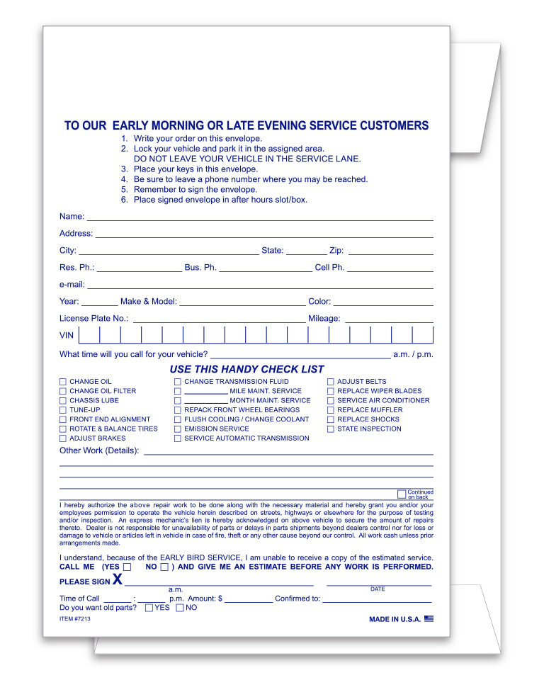 Night Drop Envelopes (Packs of 500)