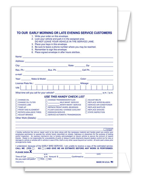 Night Drop Envelopes (Packs of 500)