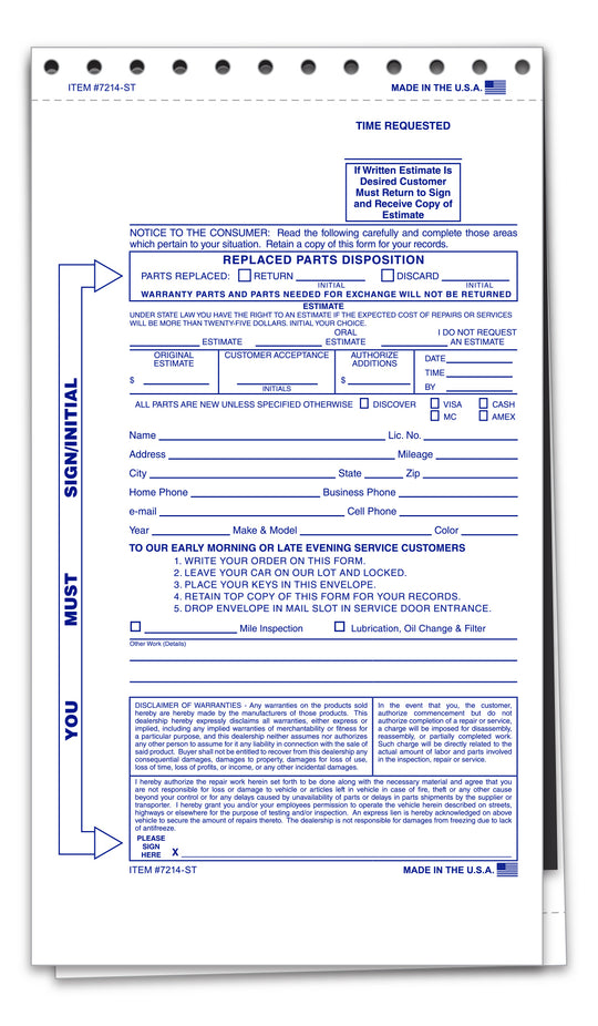 2-part Night Drop Envelopes (Packs of 500)