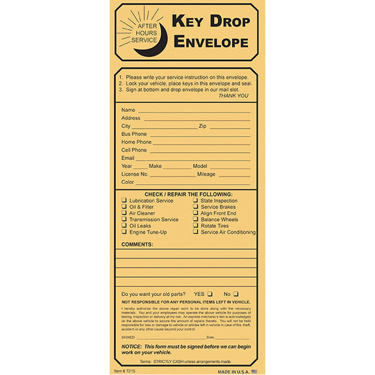 Night Drop Envelopes - Kraft Printed Envelope (Packs of 100)