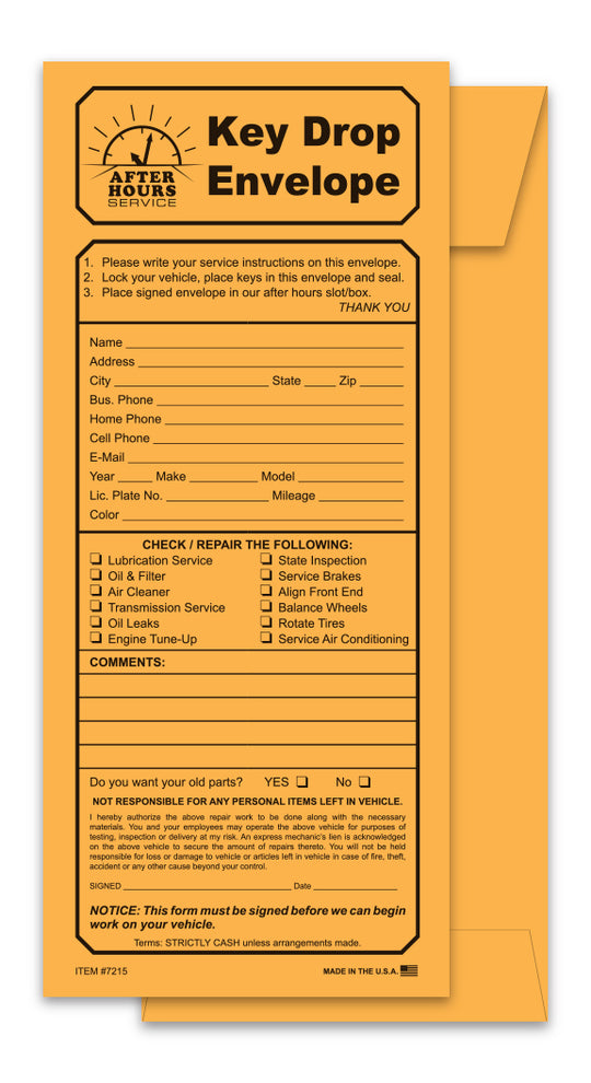 Night Drop Envelopes - Kraft Printed Envelope (Packs of 500)