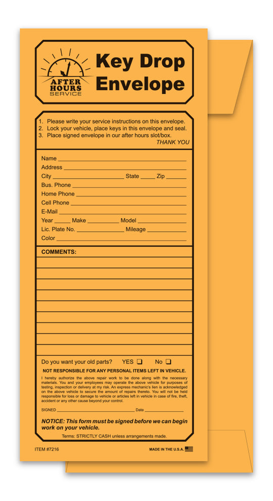 Night Drop Envelopes - Kraft Printed Envelope (Packs of 500)