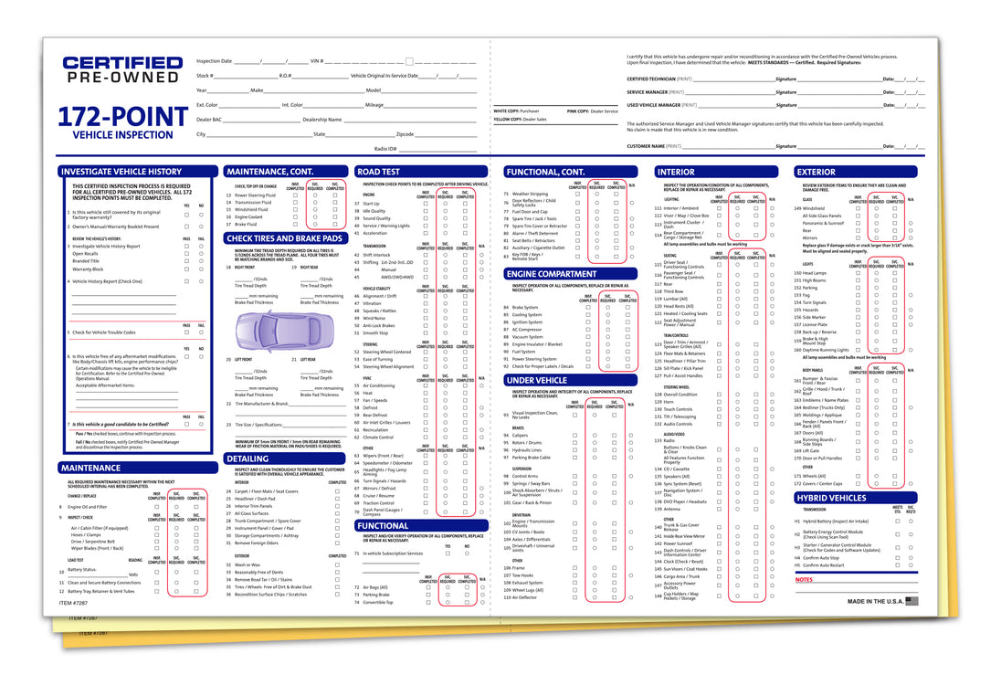 Certified Pre-Owned Multi-Point Inspections