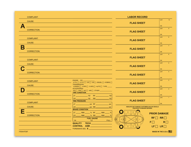 Repair Order (ADP Compatible)