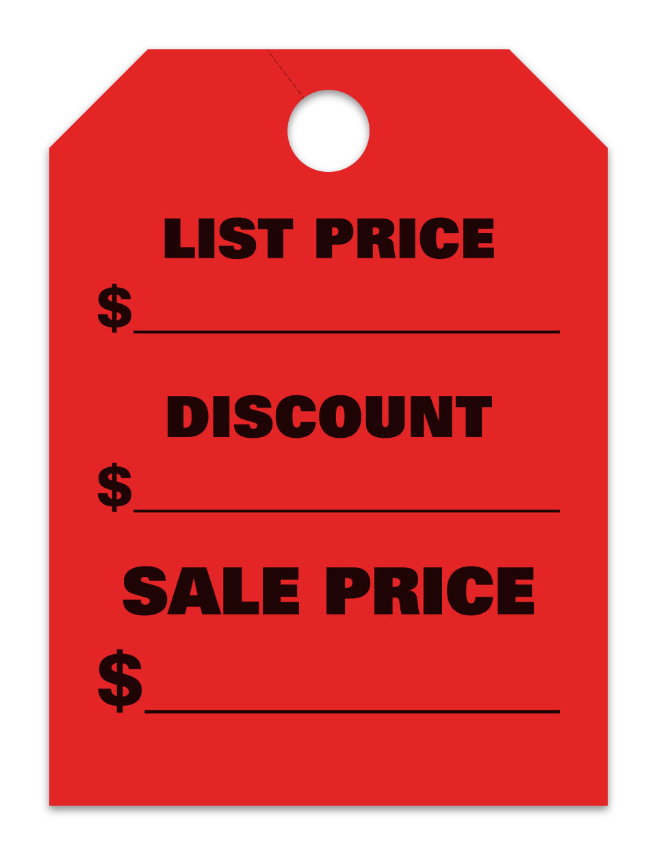 List Price-Discount Price-Sale Price - Mirror