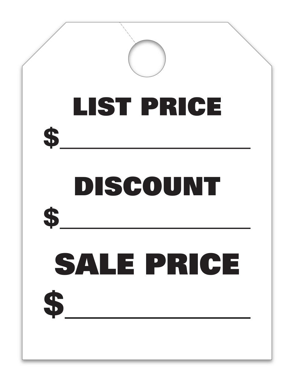 List Price-Discount Price-Sale Price - Mirror