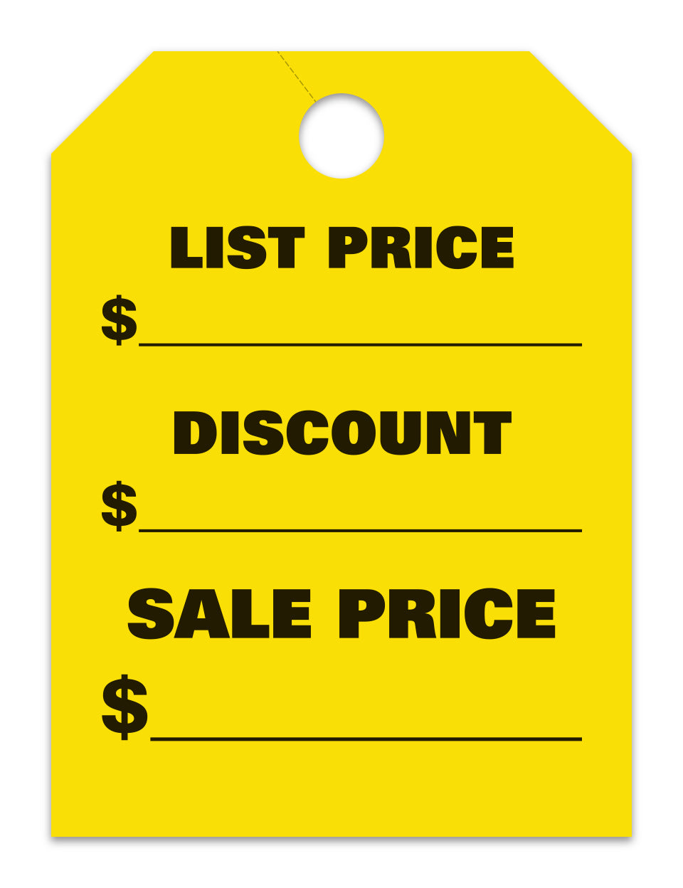 List Price-Discount Price-Sale Price - Mirror