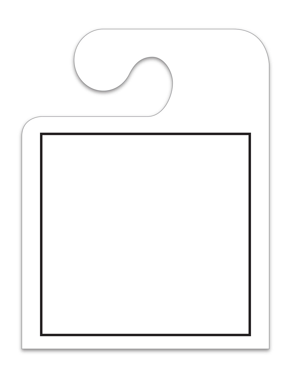 Blank with Frame - J Hook
