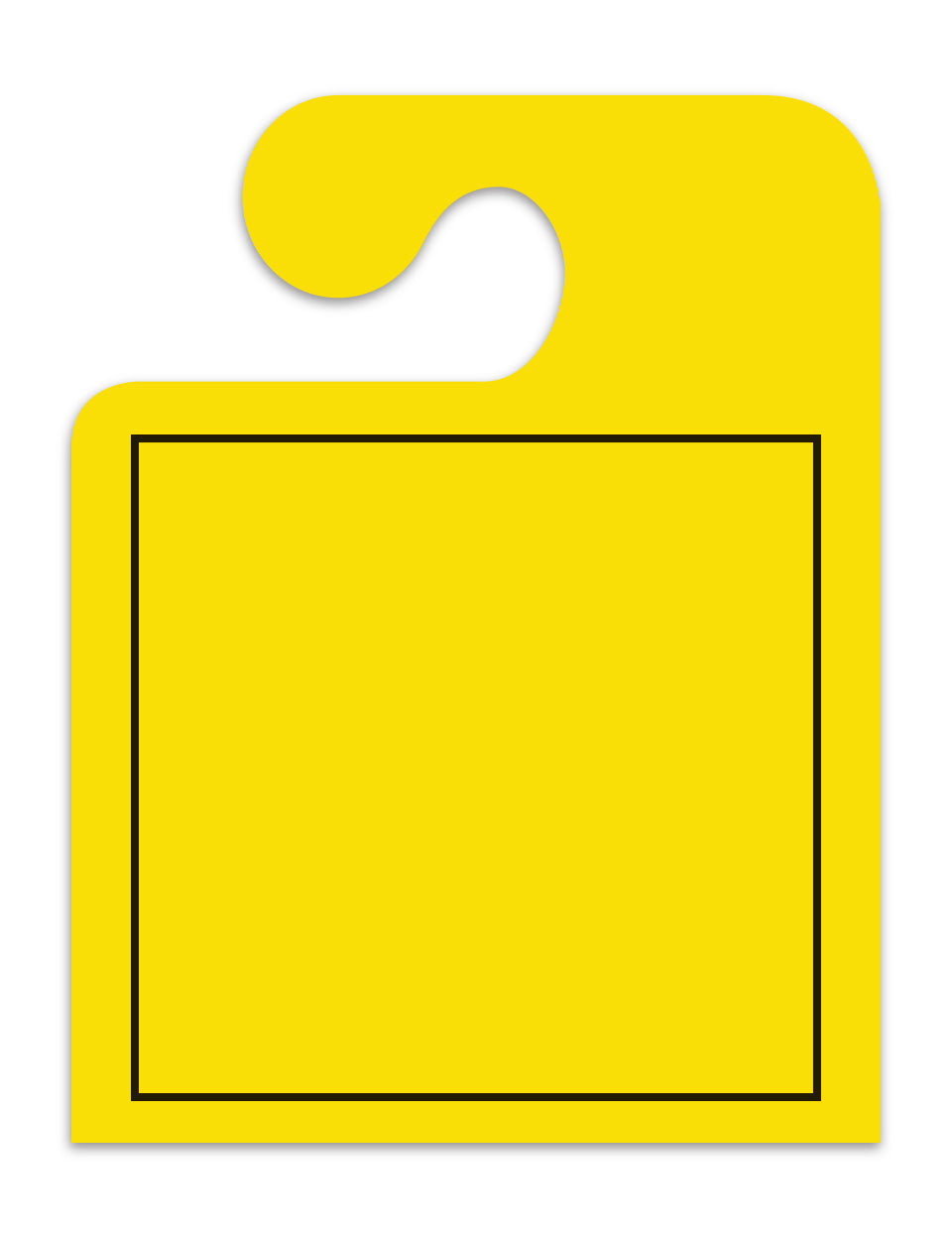 Blank with Frame - J Hook