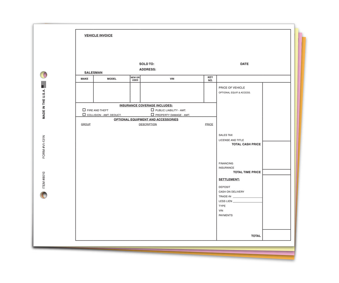 Vehicle Invoice - VI-131N