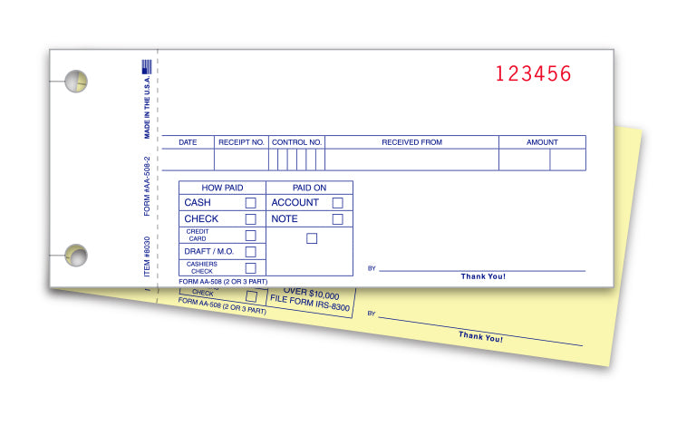 Cash Receipts - 2 Part