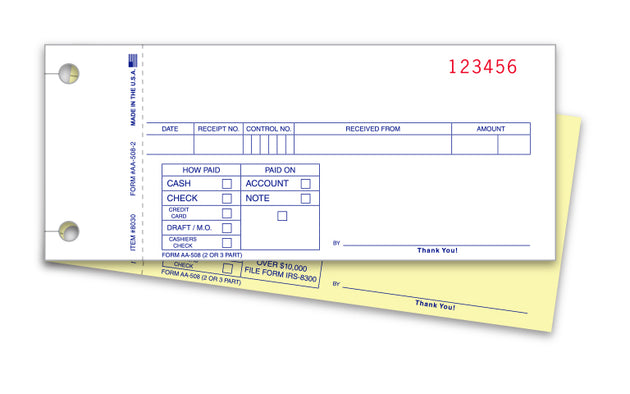 Cash Receipts - 2 Part