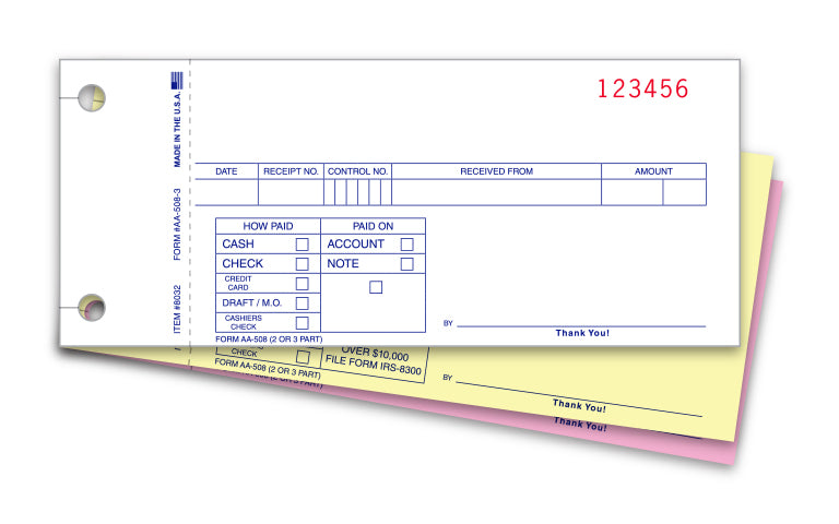 Cash Receipts - 3 Part
