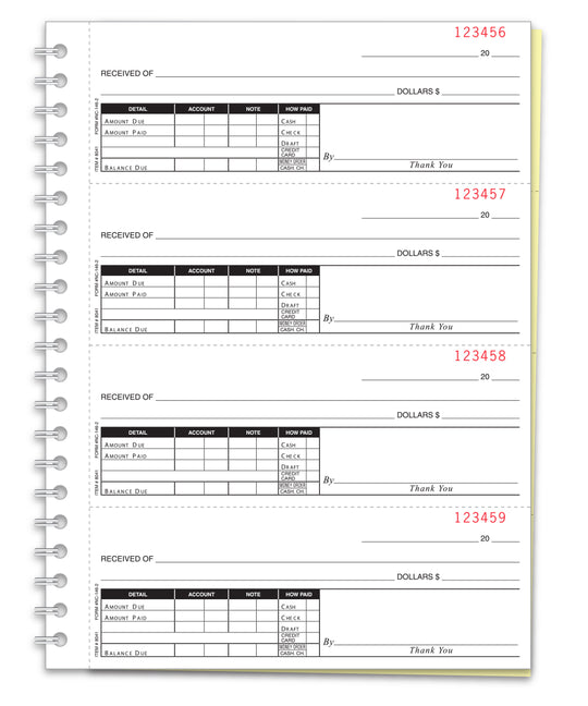 Cash Receipt Book - 2 Part