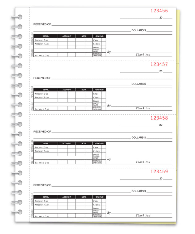 Cash Receipt Book - 2 Part