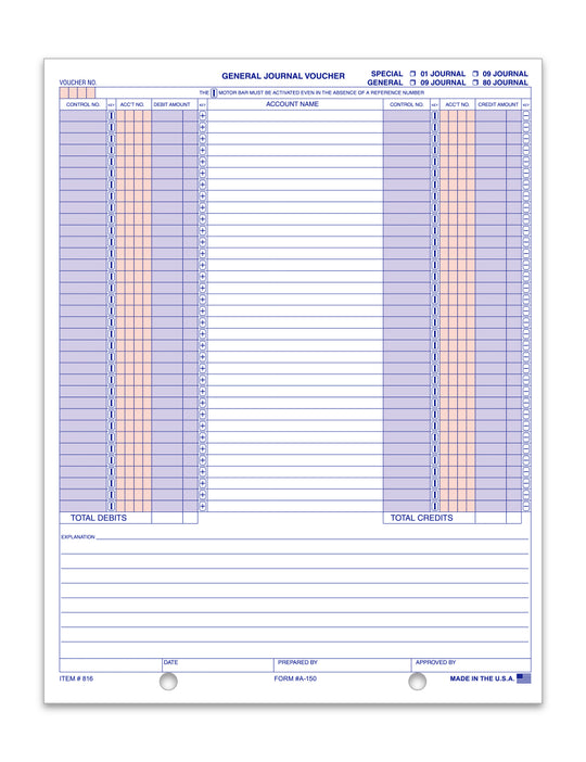 General Journal Vouchers