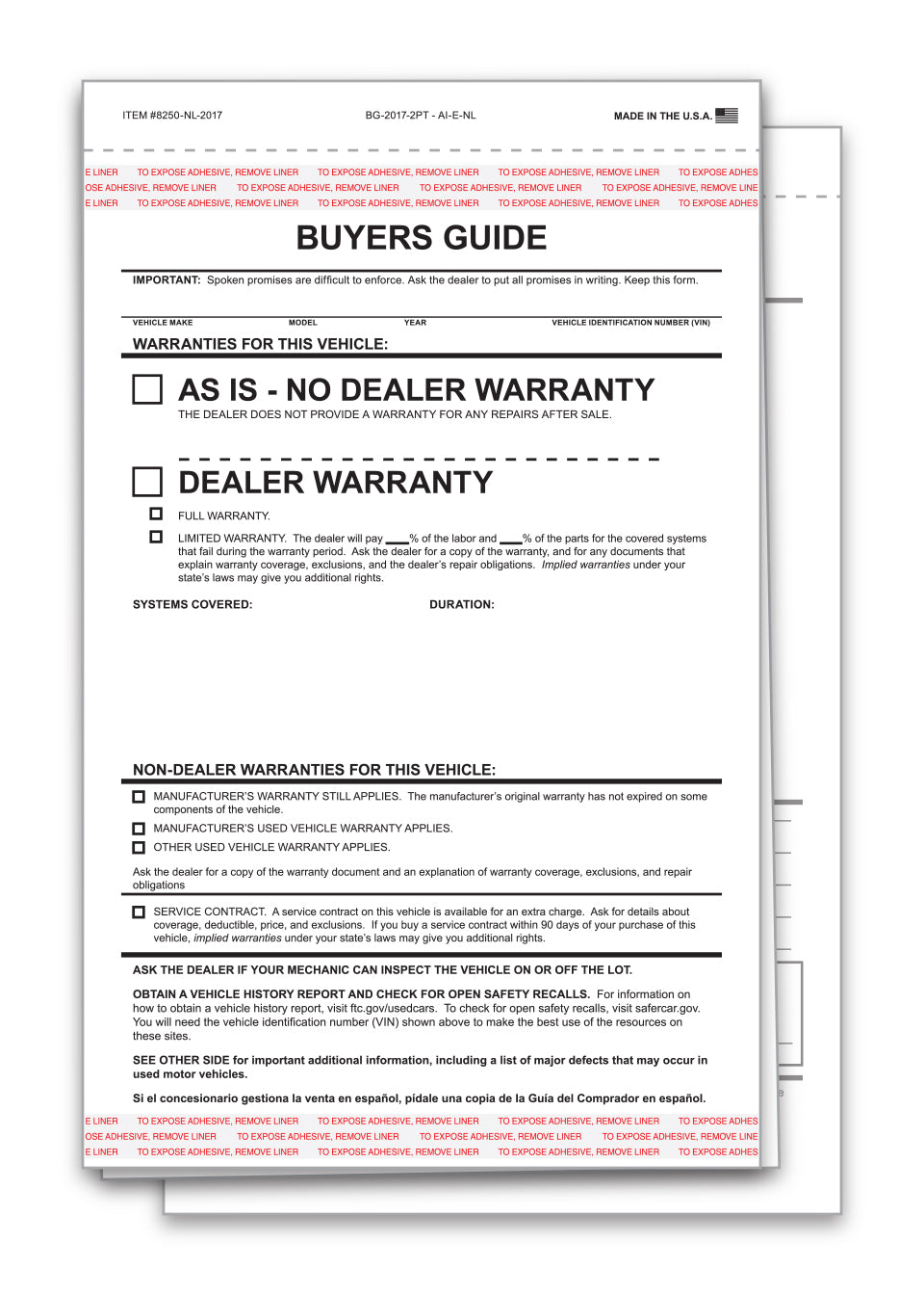 Buyers Guide - Stock