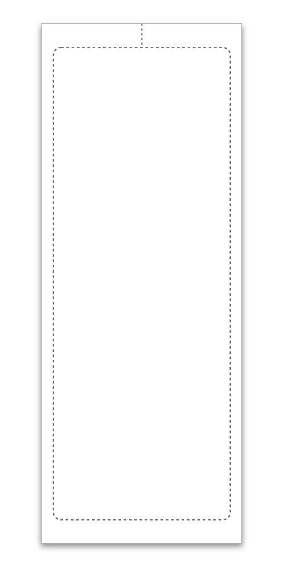 Addendum Stickers (Adhesive) - Plain 4-1/4" x 11"