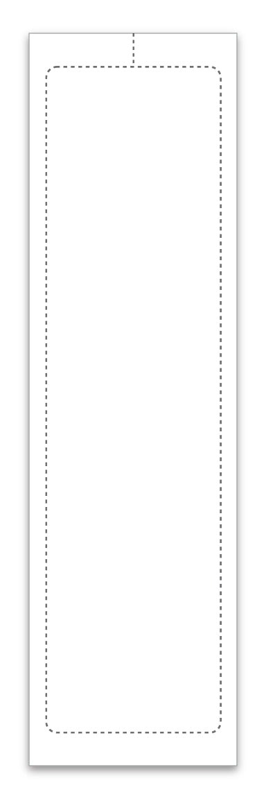 Addendum Stickers (Adhesive) - Plain 3-1/8" x 11"