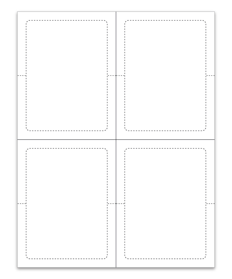 Addendum Stickers (Adhesive) - Plain 8-1/2" x 11" (Four Stickers)
