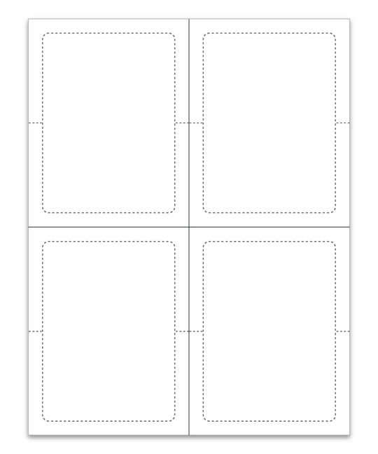 Addendum Stickers (Adhesive) - Plain 8-1/2" x 11" (Four Stickers)
