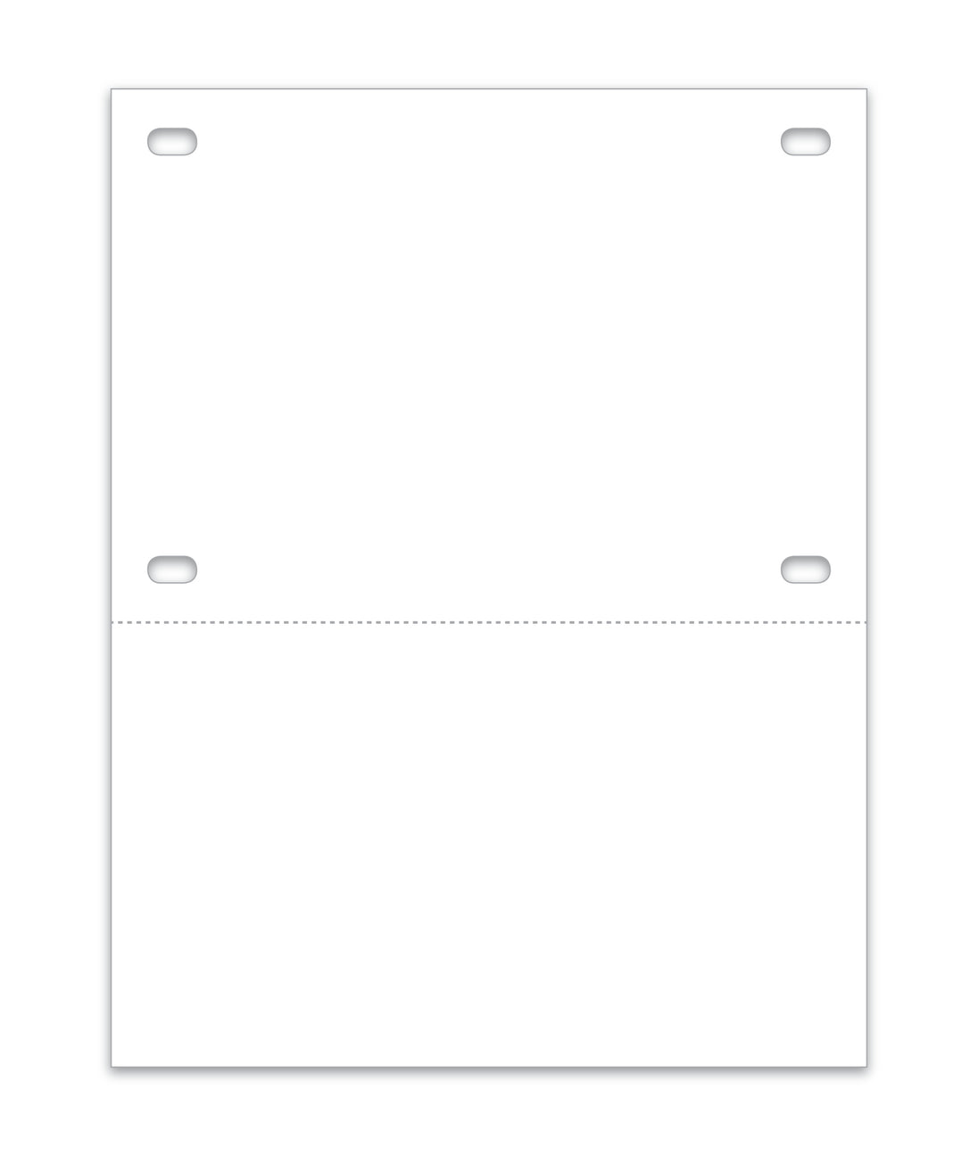 Temp Tag - Synthetic Paper 8 mil - Top/Bottom - Vertical - 8-1/2" x 11" - Tag: 8-1/2" x 6"