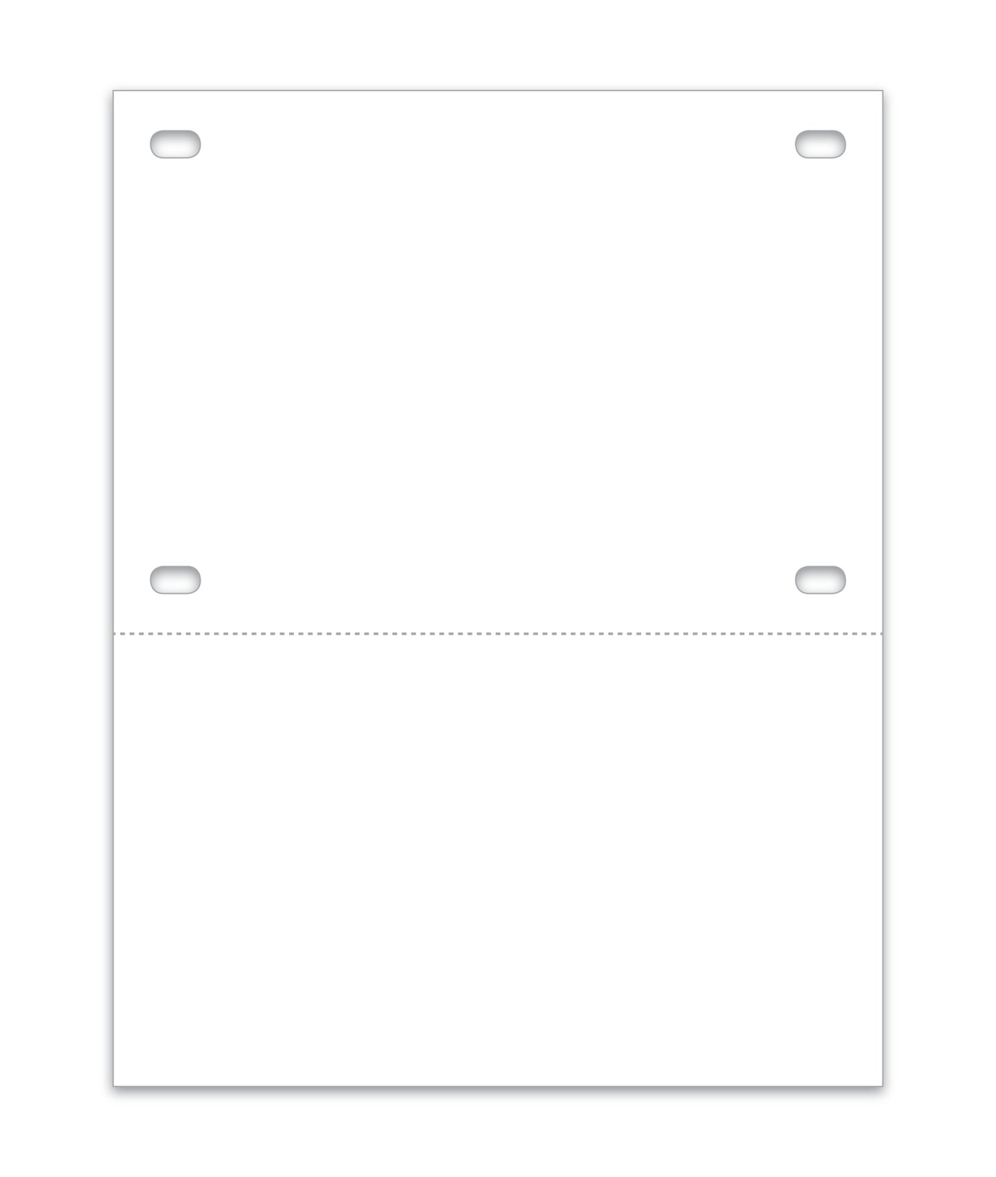 Temp Tag - Synthetic Paper 8 mil - Top/Bottom - Vertical - 8-1/2" x 11" - Tag: 8-1/2" x 6"