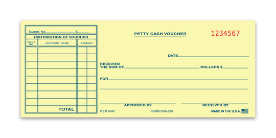 Petty Cash Voucher